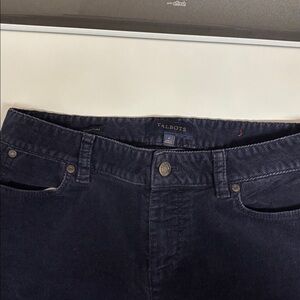 Talbots Women's Dark Gray Corduroy Straight Leg Pants - Size 2